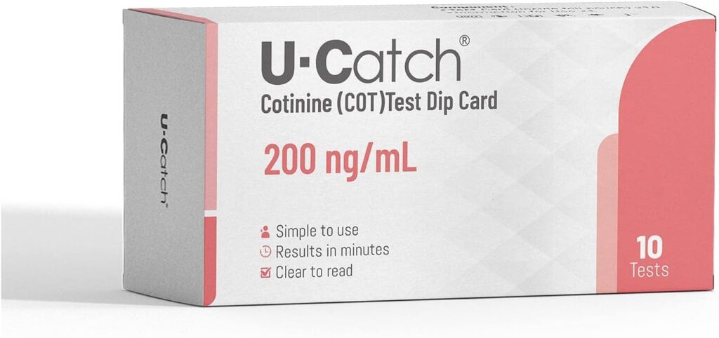 [10 Pack] Nicotine/Cotinine/Tobacco Test Kit: at Home Nicotine Test Kit Rapid Testing Detection 200 ng/mL