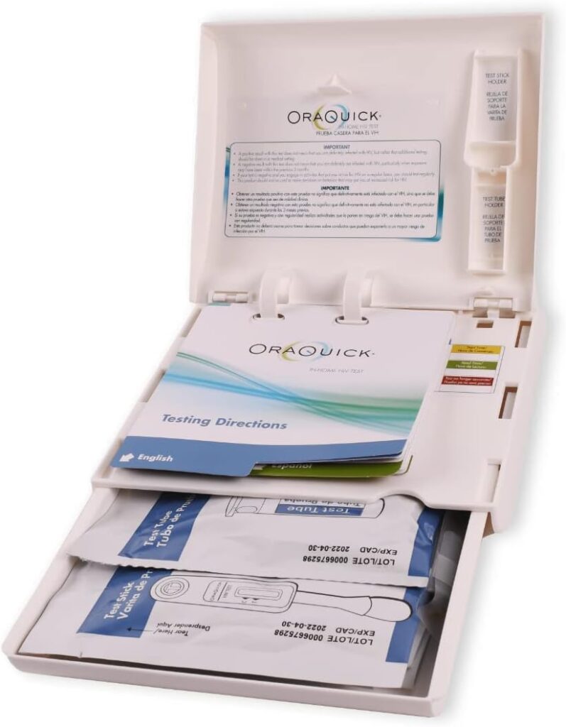 Oraquick Oral in Home Saliva Test for HIV. (Completely Private) The 1St Test You Can Read Yourself. No Outside Facilities Involved.