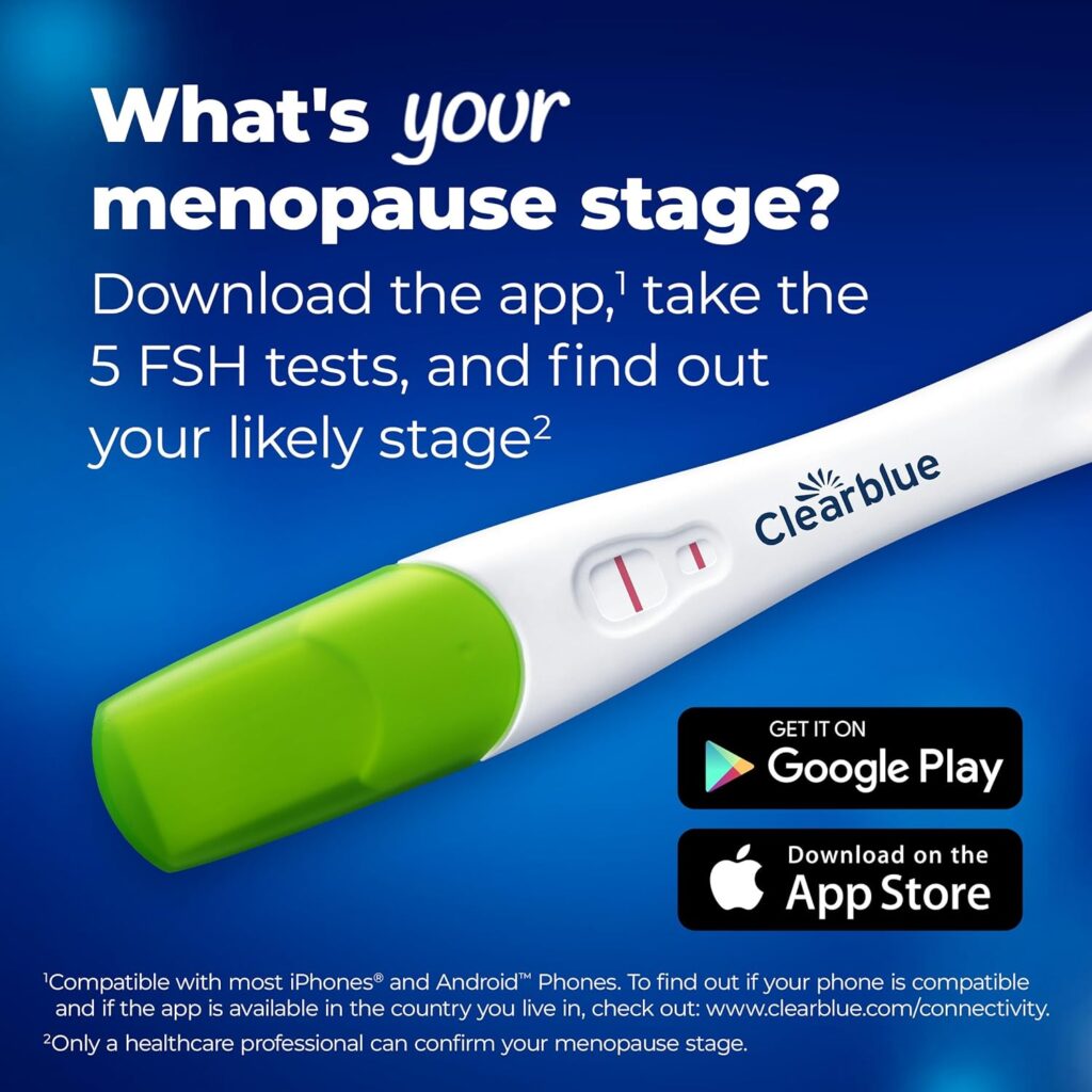 Clearblue Menopause Stage Indicator at-Home FSH Hormone Test Kit for Women