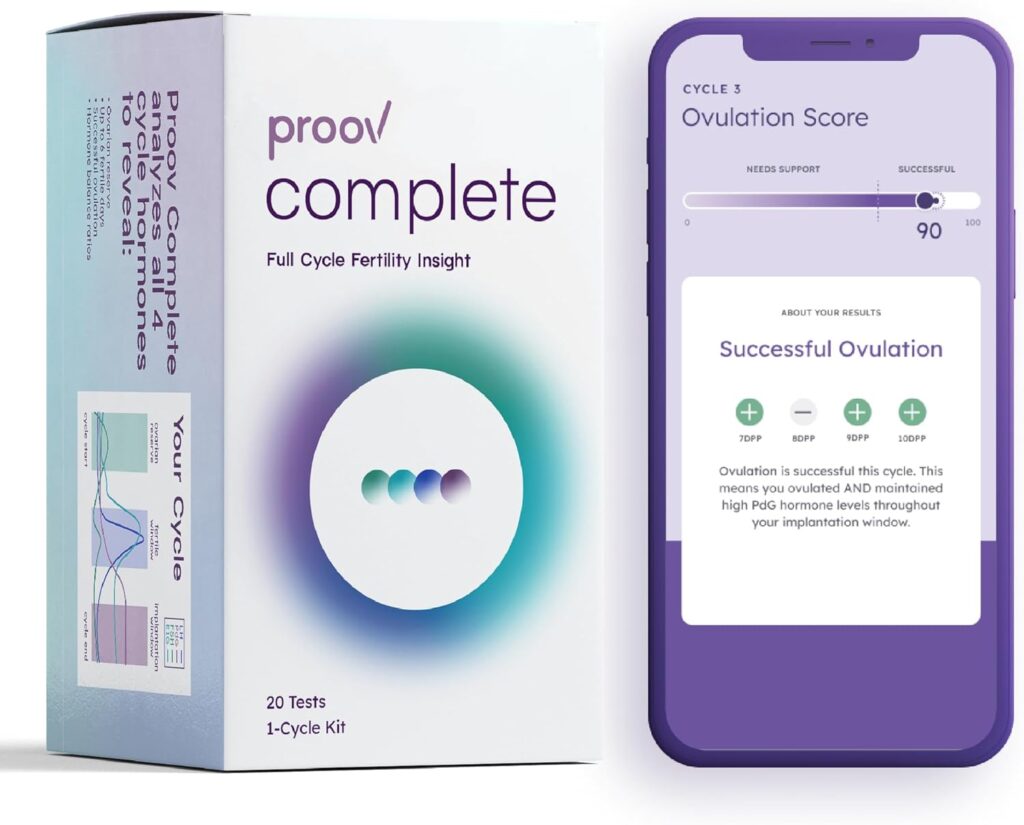 Proov Complete Fertility Testing System | Help Test Your Fertility at Home | Medical-Quality at Home Tests