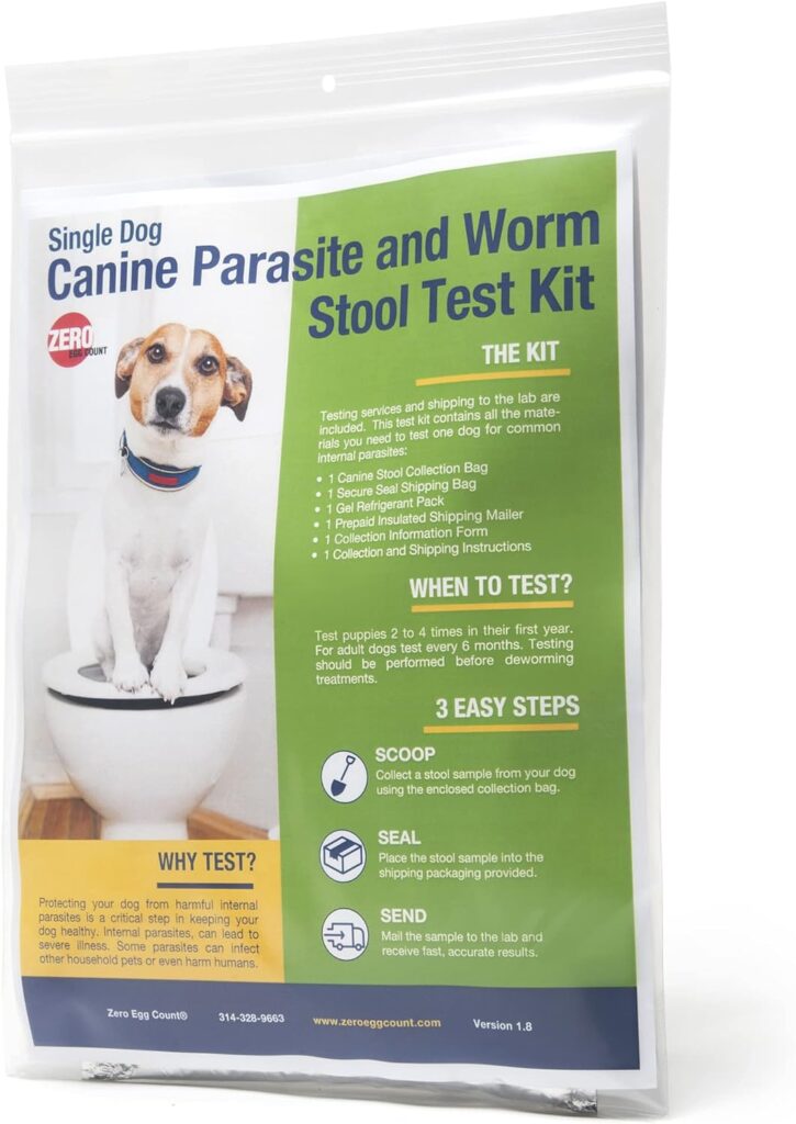 dog parasite worm mail in stool test kit and laboratory services for detecting harmful internal parasites and worms in d