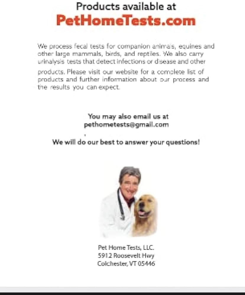 Pet Home Tests Companion Animal Worm Test