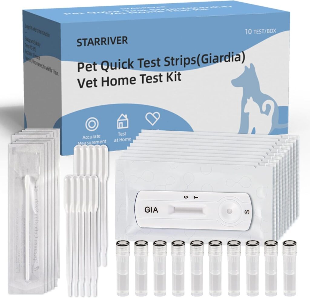 Routine Dogs Cats Stool Test Kit at Home— 10 Tests Included. Fast and Accurate Health Test for Dogs Cats | Pet Health Test Kits